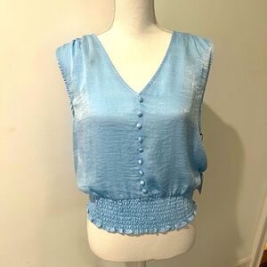Sky blue Laundry by Shelli Segal blouse. Size medium. NWT